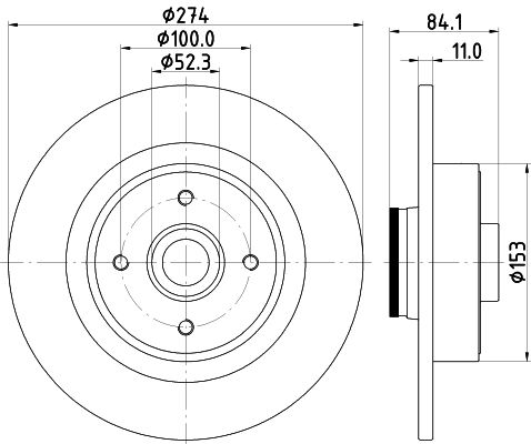 Brake Disc MINTEX MDC2201