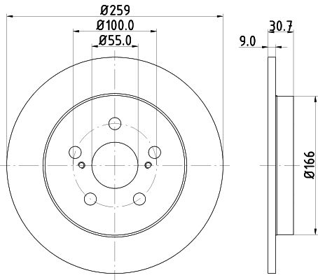 Brake Disc MINTEX MDC2203