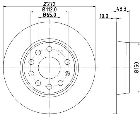 Brake Disc MINTEX MDC2205C