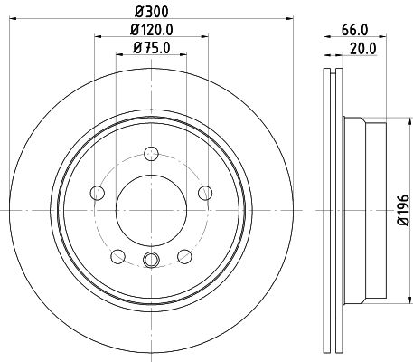 Brake Disc MINTEX MDC2232