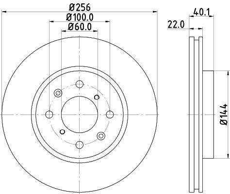 Brake Disc MINTEX MDC2304