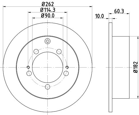 Brake Disc MINTEX MDC2307