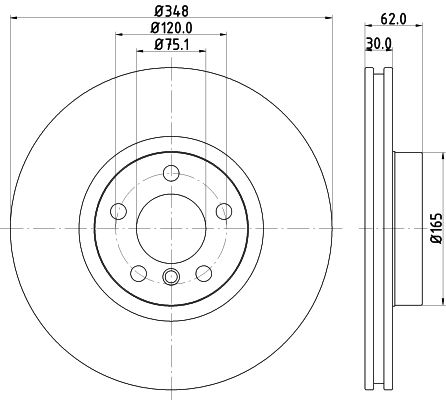 Brake Disc MINTEX MDC2328