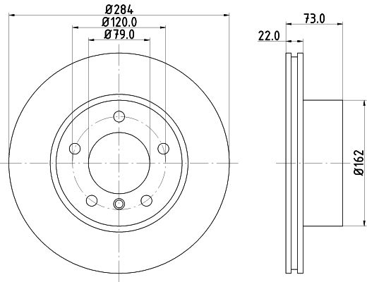 Brake Disc MINTEX MDC2350