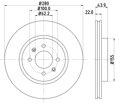 Brake Disc MINTEX MDC2362