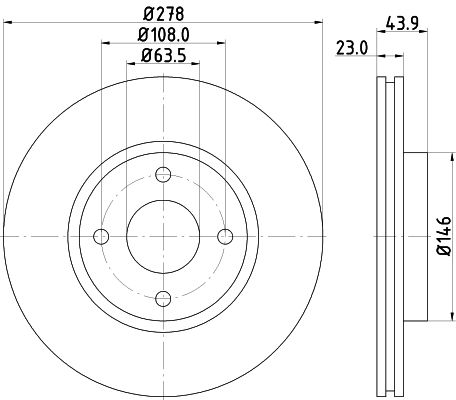 Brake Disc MINTEX MDC2481