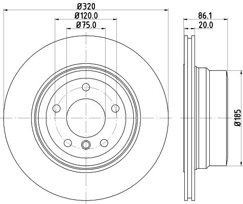 Brake Disc MINTEX MDC2497