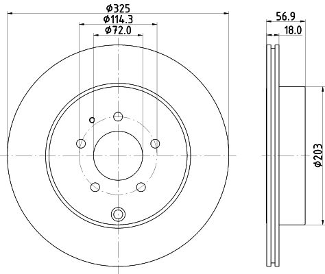 Brake Disc MINTEX MDC2519