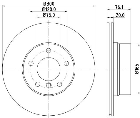 Brake Disc MINTEX MDC2626