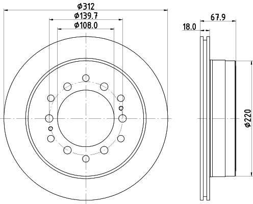 Brake Disc MINTEX MDC2687