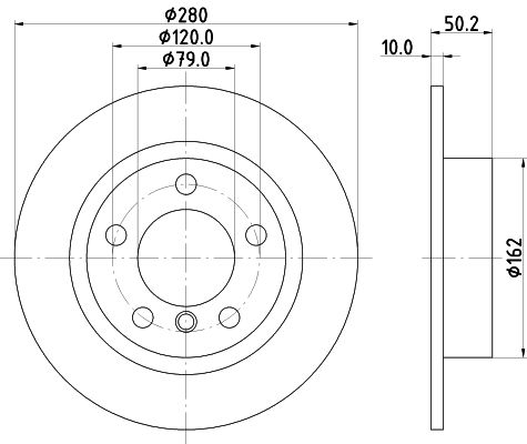 Brake Disc MINTEX MDC2712