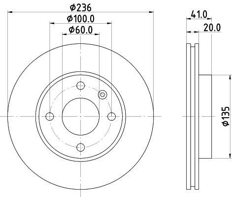 Brake Disc MINTEX MDC2718