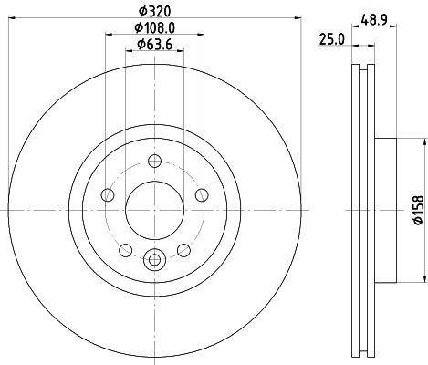 Brake Disc MINTEX MDC2739