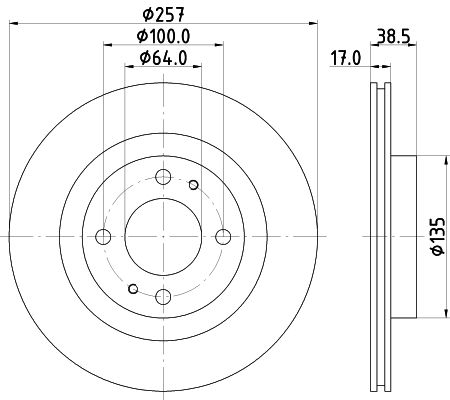 Brake Disc MINTEX MDC2743