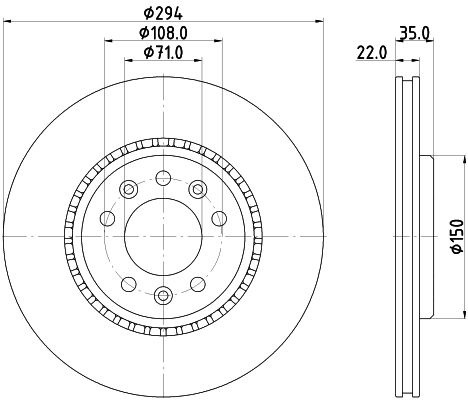 Brake Disc MINTEX MDC2759