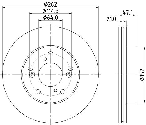 Brake Disc MINTEX MDC2832C