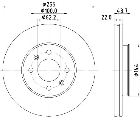 Brake Disc MINTEX MDC2872C