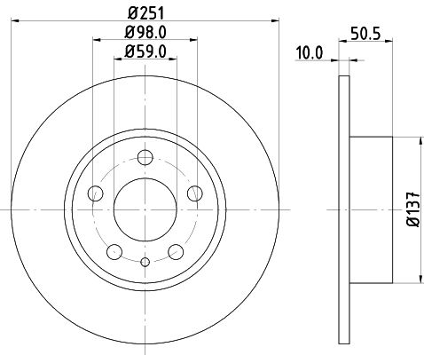 Brake Disc MINTEX MDC386