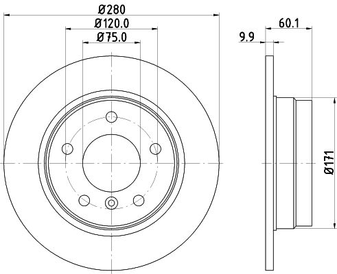 Brake Disc MINTEX MDC623