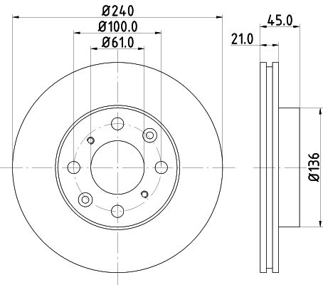 Brake Disc MINTEX MDC847