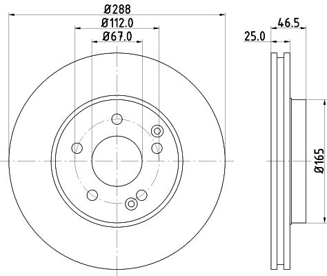 Brake Disc MINTEX MDC852C