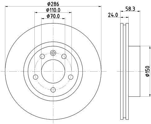 Brake Disc MINTEX MDC866