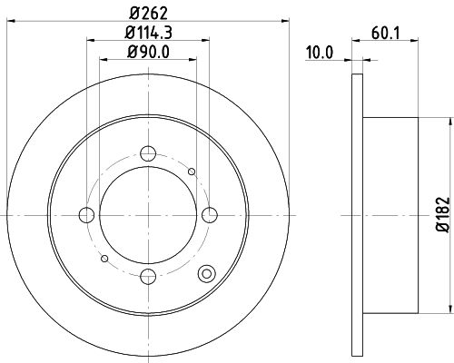 Brake Disc MINTEX MDC951