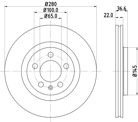 Brake Disc MINTEX MDC978C