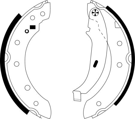 Brake Shoe Set MINTEX MFR400