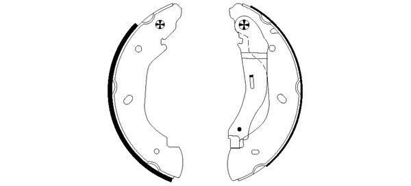 Brake Shoe Set MINTEX MFR483