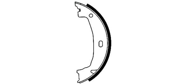 Brake Shoe Set, parking brake MINTEX MFR499