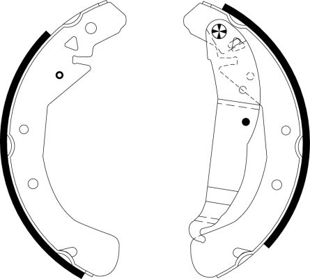 Brake Shoe Set MINTEX MFR572