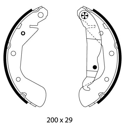 Brake Shoe Set MINTEX MFR594