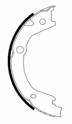 Brake Shoe Set, parking brake MINTEX MFR623