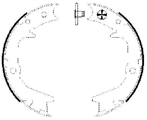 Brake Shoe Set, parking brake MINTEX MFR626