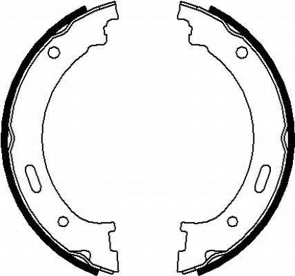 Brake Shoe Set, parking brake MINTEX MFR710