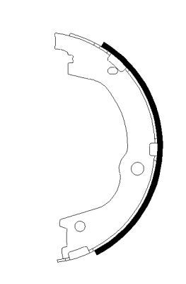 Brake Shoe Set, parking brake MINTEX MFR715