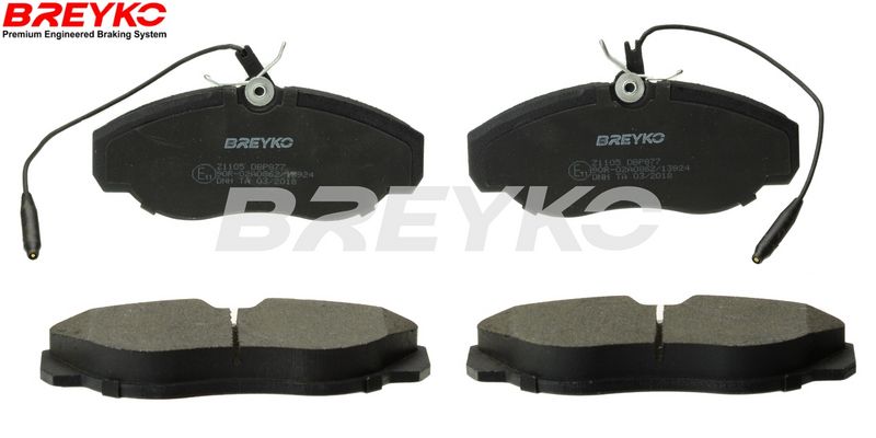 Brake Pad Set, disc brake DAVID VASCO Z1105