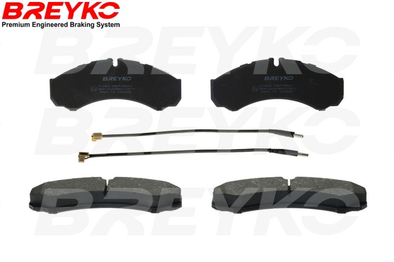 Brake Pad Set, disc brake DAVID VASCO Z1609