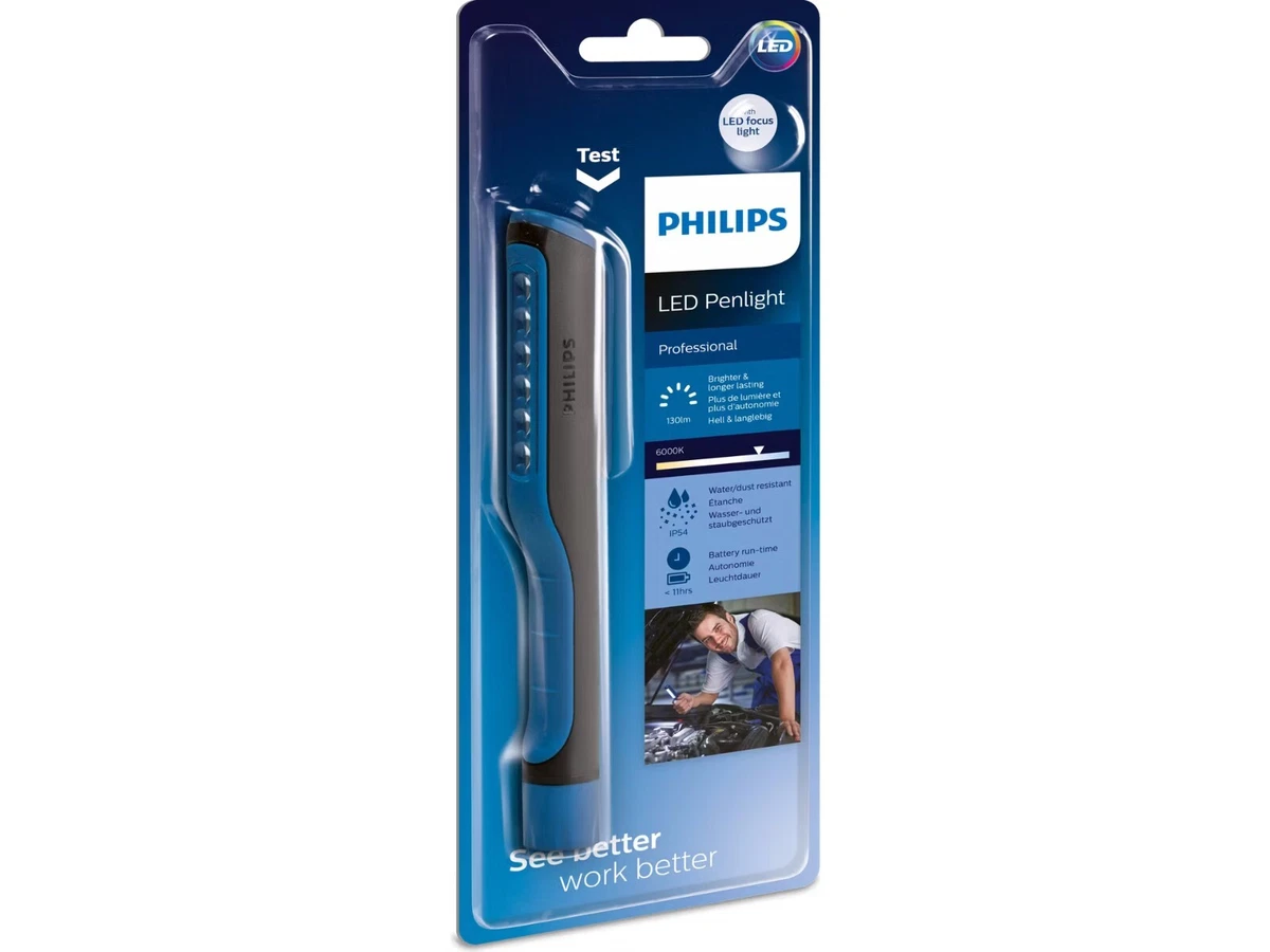 Philips LED Penlight Professional žibintuvėlis, 3 X AAA PHILIPS LPL19B1