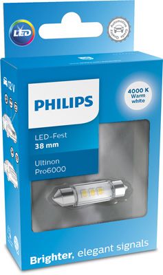 Лампа розжарювання, ліхтар номерного знака PHILIPS 11854WU60X1