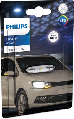 Lemputė, valstybinio numerio apšvietimas PHILIPS 11866CU31B1