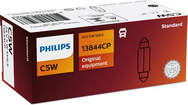 Лампа розжарювання, ліхтар номерного знака PHILIPS 13844CP