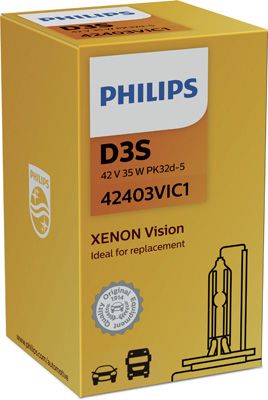 Лампа розжарювання, фара дальнього світла PHILIPS 42403VIC1