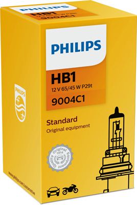 Лампа розжарювання, фара дальнього світла PHILIPS 9004C1