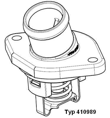 Термостат, охолоджувальна рідина BorgWarner (Wahler) 410989.80D