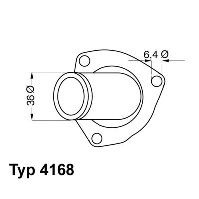 Termostatas, aušinimo skystis BorgWarner (Wahler) 4168.92D