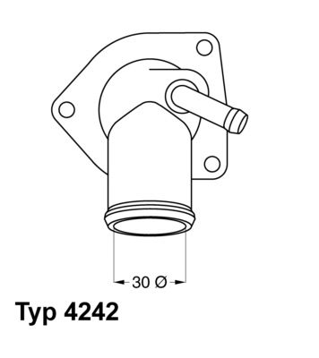 Termostatas, aušinimo skystis BorgWarner (Wahler) 4242.92D