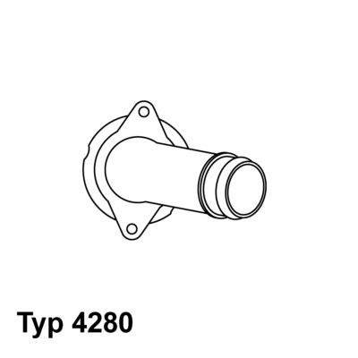 Термостат, охолоджувальна рідина BorgWarner (Wahler) 4280.80D