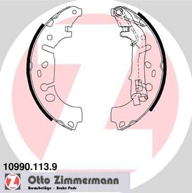 Комплект гальмівних колодок ZIMMERMANN 10990.113.9